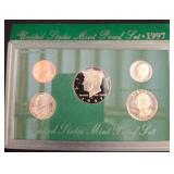 1997 U.S. Mint Proof Coin Set in Original Case