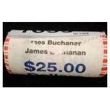 Roll of James Buchanan $1 Coins