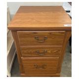 Oak Two-Drawer File Cabinet