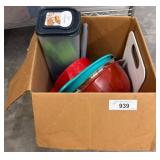 Kitchen Items Including Bread Keeper