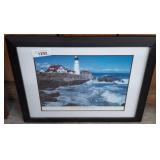 Framed Portland Head Light Print