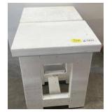 Pair of White Painted Wooden Side Tables