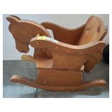 Wooden Child's Rocking Horse Chair