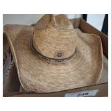 Justin Straw Cowboy Hat, Size 7 1/4