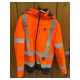 Orange Ororo Men's Heated Safety Jacket (Medium)