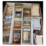 Trading Cards in Divided Storage Box