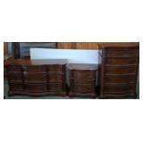 Wood Bedroom Set with Queen Bed Frame