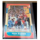 1986 Fleer Akeem Olajuwon Basketball Card #82
