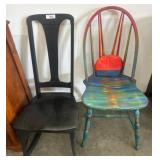 Painted and Wood Chairs