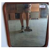 Rectangular Mirror with Wooden Frame, 22x26 w6