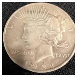 1922 Peace Silver Dollar Coin