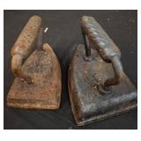 Cast Iron Clothing Irons with Handles