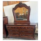 Wood Dresser With Mirror by RiversEdge