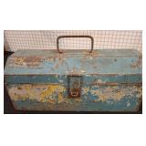 Metal Toolbox with Assorted Hand Tools