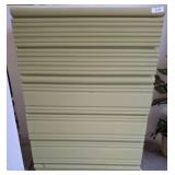Painted Wooden Chest With Grooved Drawer Fronts