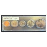 2025/2026 D Mint Coin Set in Case