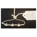 925 Bracelet with Lab-Created White Sapphires