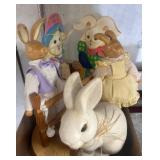 The Hopkins Rabbit Figurine Group