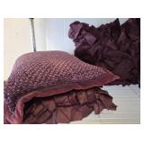 Purple Textured Throw Pillows