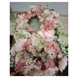 Two Artificial Floral Wreath Arrangements