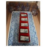Decorative Tray, Glasses, and Porcelain Items