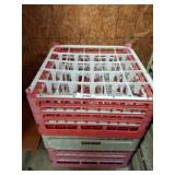 Glassware in Stackable Storage Crates
