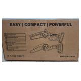 Cordless Chainsaw with Pruner Attachment