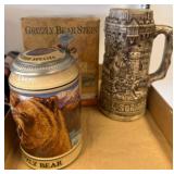 Two Beer Steins Including Grizzly Bear Limited Edi