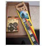 Stanley Hand Saw and Black & Decker Hole Saw Set