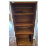 Wood Bookshelf with Open Shelving Design