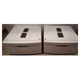 White Laundry Pedestal Drawers