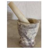 Marble Mortar and Pestle, Made in India