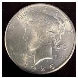 1925 Peace Silver Dollar Coin