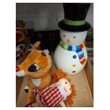 Holiday Decor Lot with Assorted Figurines
