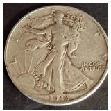 1943 Walking Liberty Half Dollar Coin
