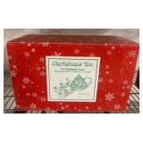 Christmas Tea Set With Teapot and Cups