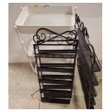 Metal Storage Racks in White and Black Finishes