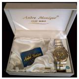 Andre Montique Two-Tone Watch in Original Box