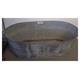 Galvanized Metal Oval Tub
