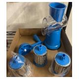 Manual Rotary Cheese Grater with Attachments