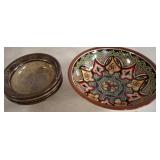 Decorative Ceramic Serving Bowls and Side Plates