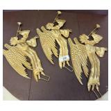 Gilt Metal Angel Wall Hangings