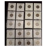 Jefferson Nickels in Card Holders