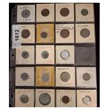 Binder Page With Assorted World Coins