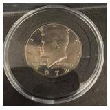 1972-s ï¿½Kennedy Half Proof Dollar Coin in Case