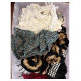 Scarves in Various Textures and Patterns