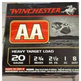 Winchester AA 20 Gauge Heavy Target Load Box