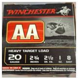 Winchester AA 20 Gauge Heavy Target Load Box