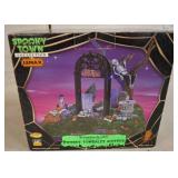 Lemax Spooky Town Restless Tombstones Display