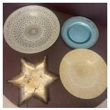 Decorative Glass and Metal Platters
